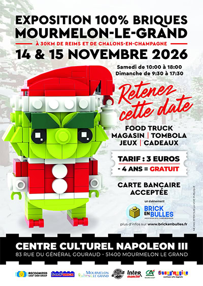Affiche : Expo LEGO Mourmelon-Le-Grand