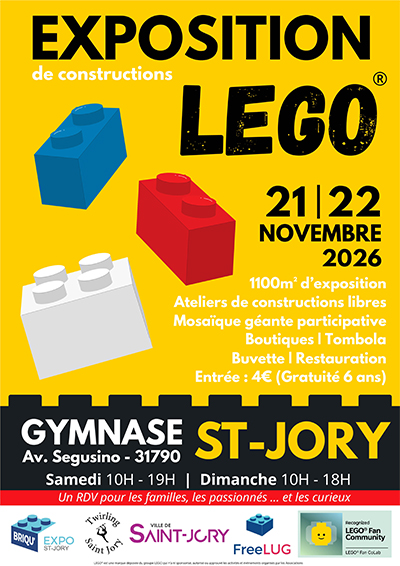 Affiche : Expo LEGO Saint-Jory