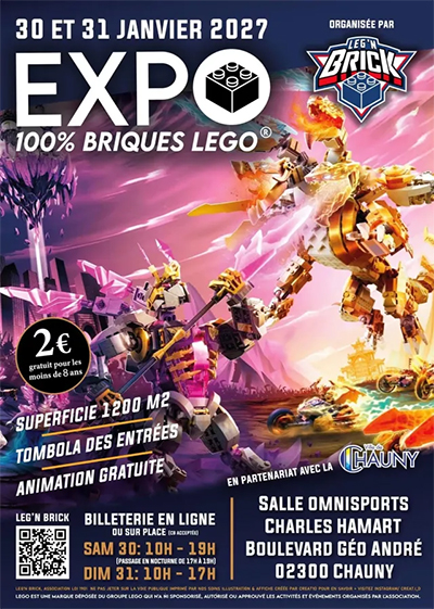 Affiche : Expo LEGO Chauny