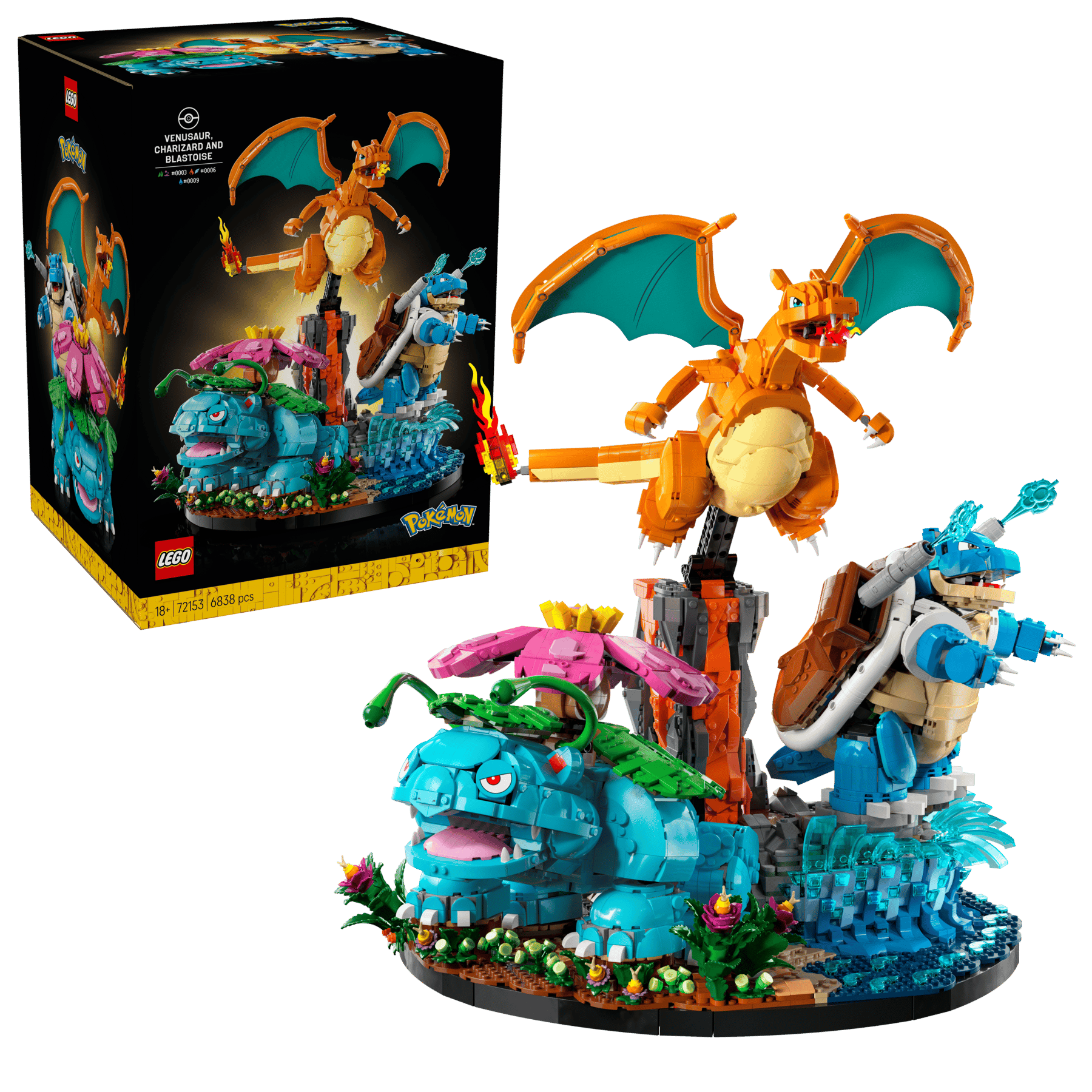 Florizarre, Dracaufeu et Tortank 72153